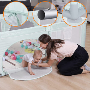 Calody Baby Playpen, Playpen for Babies, Extra Large Play Yard for Infants Toddlers, Indoor Safety Kids Activity Center, Anti Fall Baby Fence